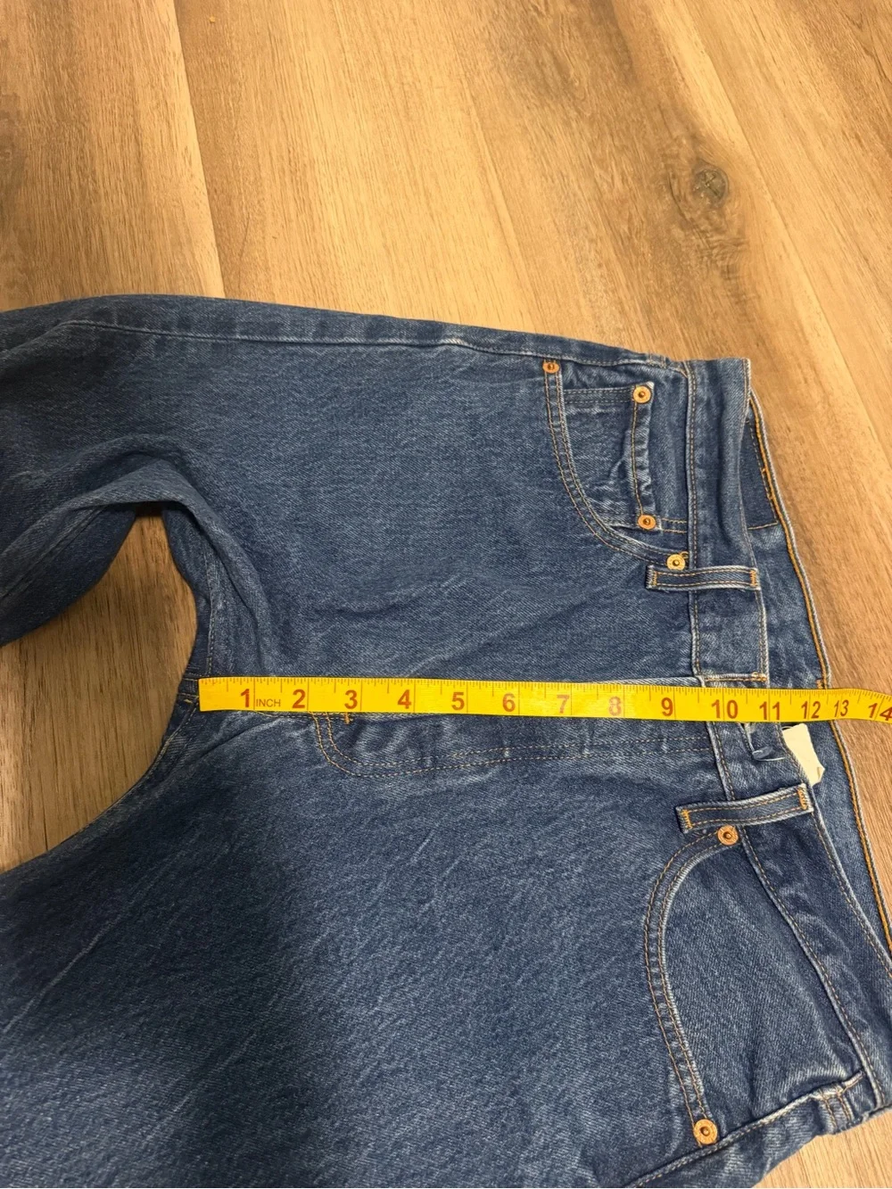 Vintage Levi’s 501 Button Fly Jeans Black Batwing 33x33 actual 32x30